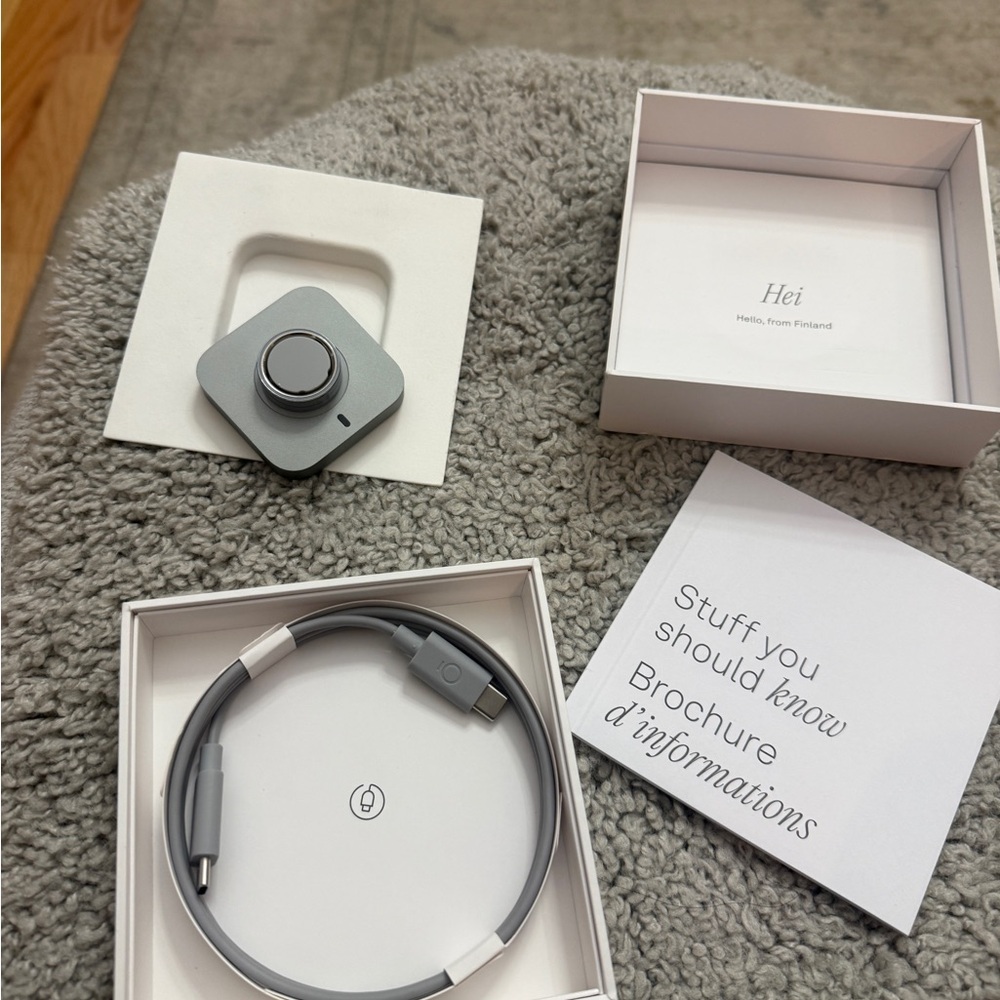 Oura Ring 4 in brush Silver, sizes 9 new in the box